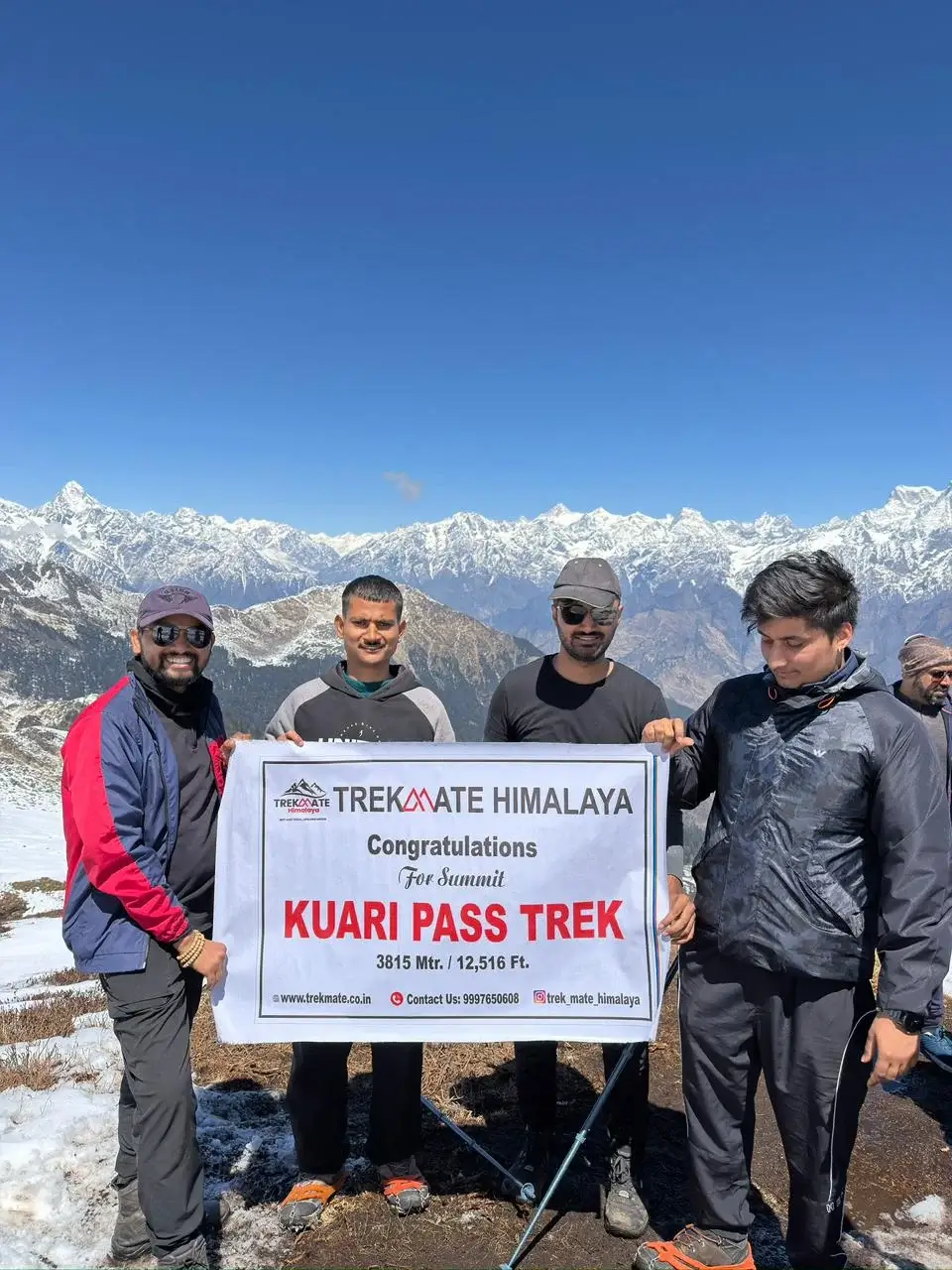 Himalayan summit trek success